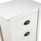 vidaXL Μπουφές Hill Λευκός 46x35x80 εκ. από Μασίφ Ξύλο Πεύκου