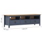vidaXL Έπιπλο Τηλεόρασης Hill Γκρι 158x40x47 εκ. Ξύλο Πεύκου