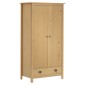 vidaXL Ντουλάπα Hill Δίφυλλη 89x50x170 εκ. Μασίφ Ξύλο Πεύκου