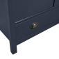 vidaXL Ντουλάπα Hill Τρίφυλλη Γκρι 127x50x170 εκ. Μασίφ Ξύλο Πεύκου