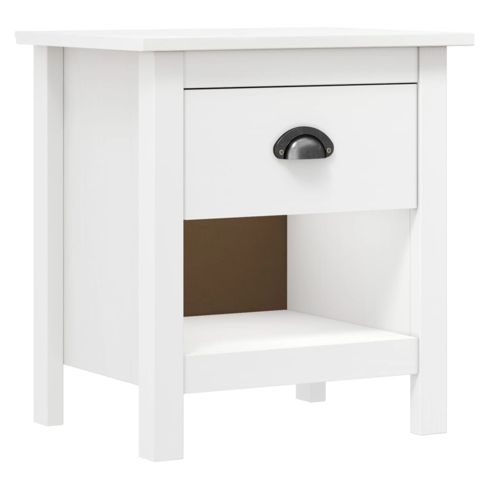 vidaXL Κομοδίνα Hill 2 Τεμ. 46 x 35 x 49,5 εκ. από Μασίφ Ξύλο Πεύκου