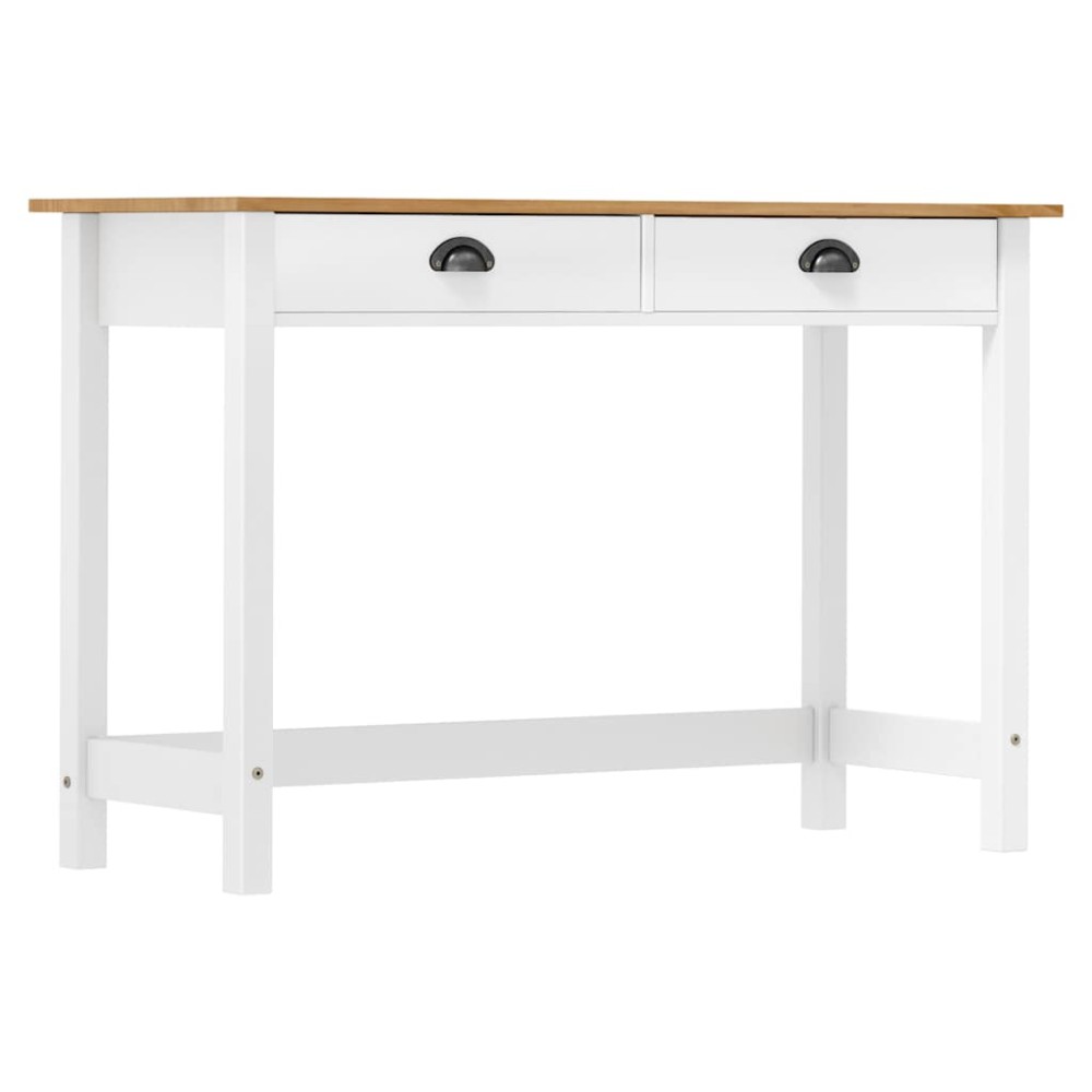 vidaXL Κονσόλα Hill 2 Συρτάρια 110x45x74 εκ από Μασίφ Ξύλο Πεύκου