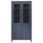 vidaXL Βιτρίνα Hill Γκρι 85 x 37 x 170,5 εκ. Ξύλο Πεύκου