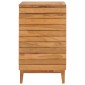 vidaXL Καλάθι Απλύτων 40 x 40 x 70 εκ. από Μασίφ Ξύλο Teak