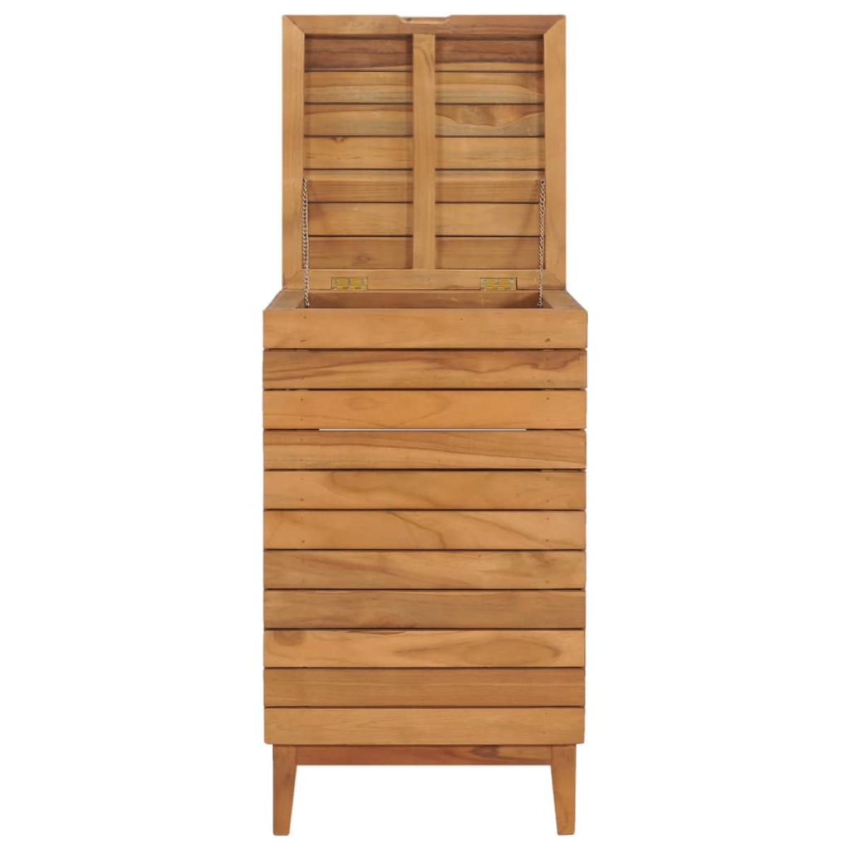 vidaXL Καλάθι Απλύτων 40 x 40 x 70 εκ. από Μασίφ Ξύλο Teak