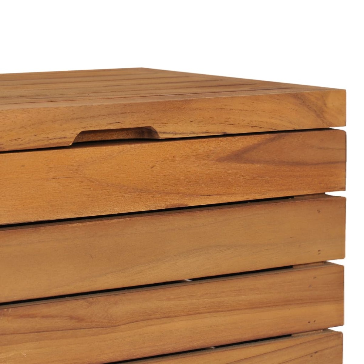 vidaXL Καλάθι Απλύτων 40 x 40 x 70 εκ. από Μασίφ Ξύλο Teak