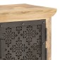 vidaXL Έπιπλο Τηλεόρασης με Ατσάλινες Πόρτες 120x30x40 εκ. Ξύλο Μάνγκο