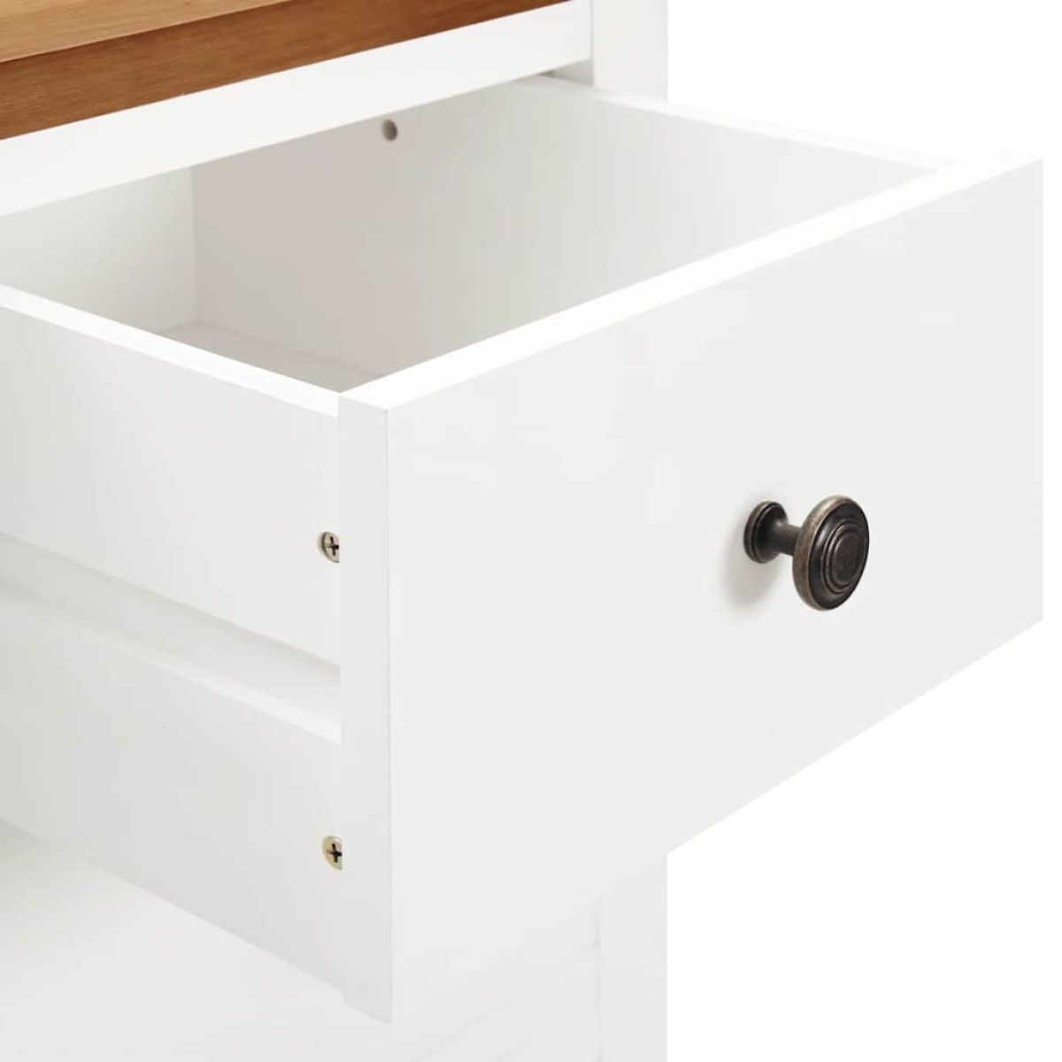 vidaXL Ντουλάπι με Συρτάρια 76 x 52 x 105 εκ. από Μασίφ Ξύλο Δρυός