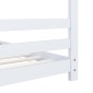 vidaXL Πλαίσιο Κρεβατιού Παιδικό Λευκό 90 x 200 εκ. Μασίφ Ξύλο Πεύκου