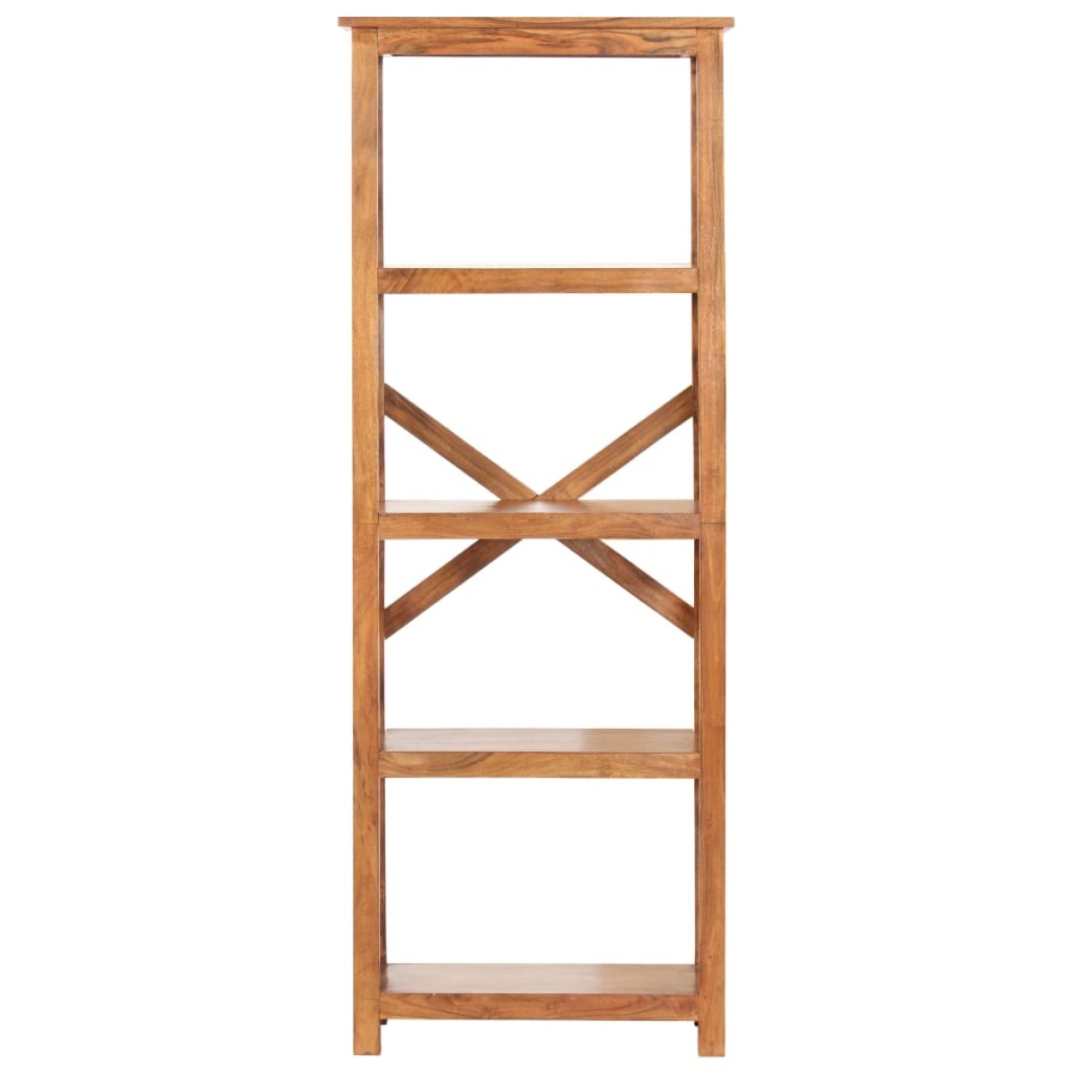 vidaXL Βιβλιοθήκη 60x30x160 εκ. Μασίφ Ξύλο Ακακίας με Μελί Φινίρισμα