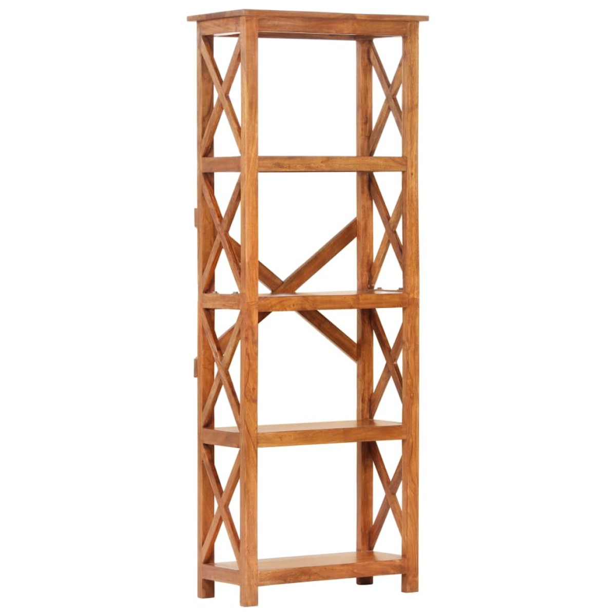 vidaXL Βιβλιοθήκη 60x30x160 εκ. Μασίφ Ξύλο Ακακίας με Μελί Φινίρισμα