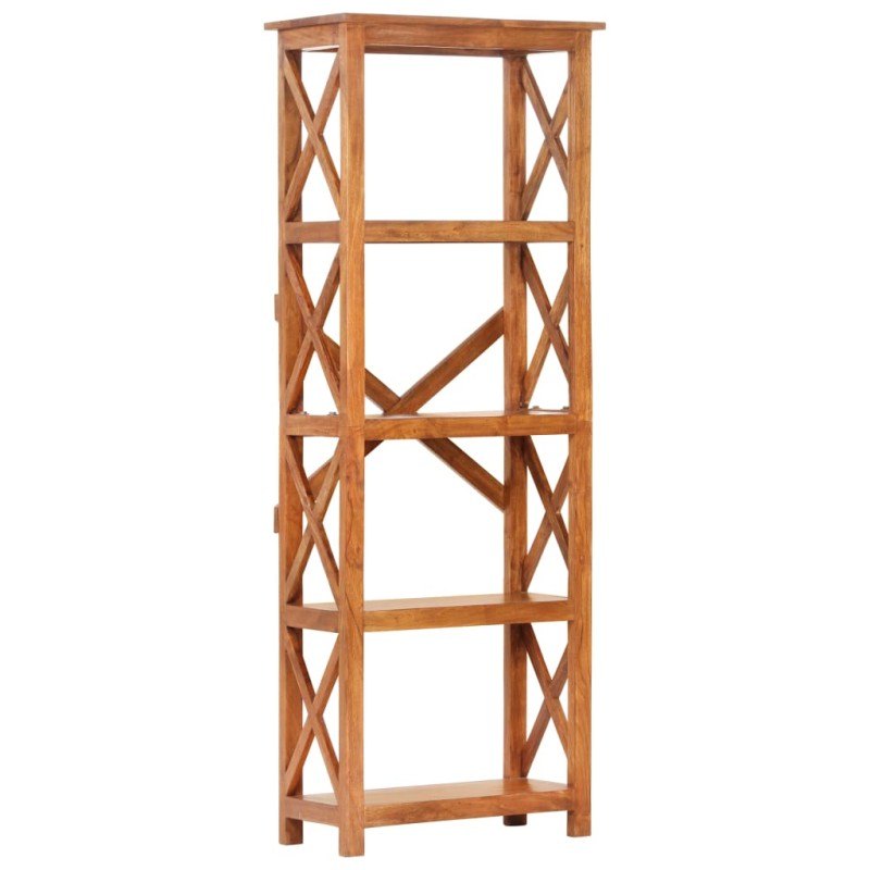 vidaXL Βιβλιοθήκη 60x30x160 εκ. Μασίφ Ξύλο Ακακίας με Μελί Φινίρισμα