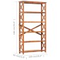 vidaXL Βιβλιοθήκη 100x30x180 εκ. Μασίφ Ξύλο Ακακίας με Μελί Φινίρισμα