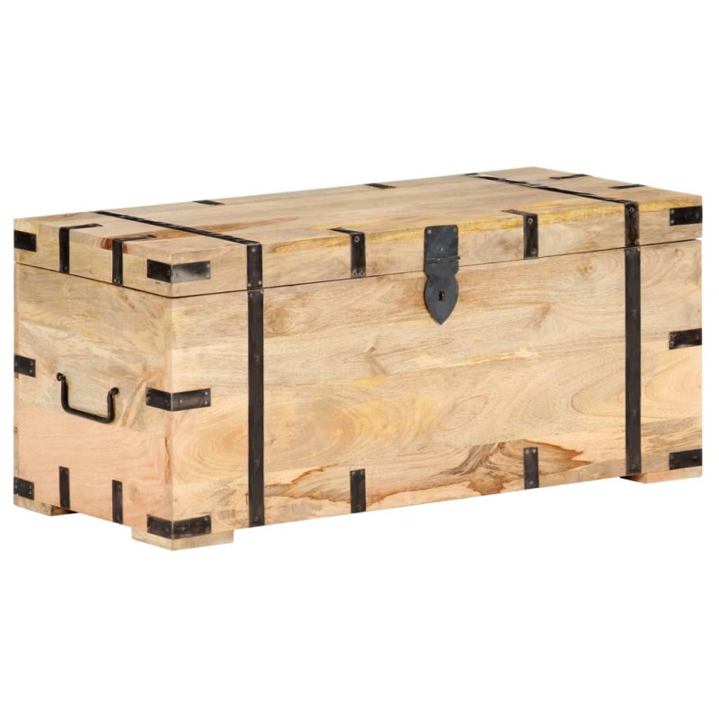 vidaXL Μπαούλο 90 x 40 x 40 εκ. από Μασίφ Ξύλο Μάνγκο