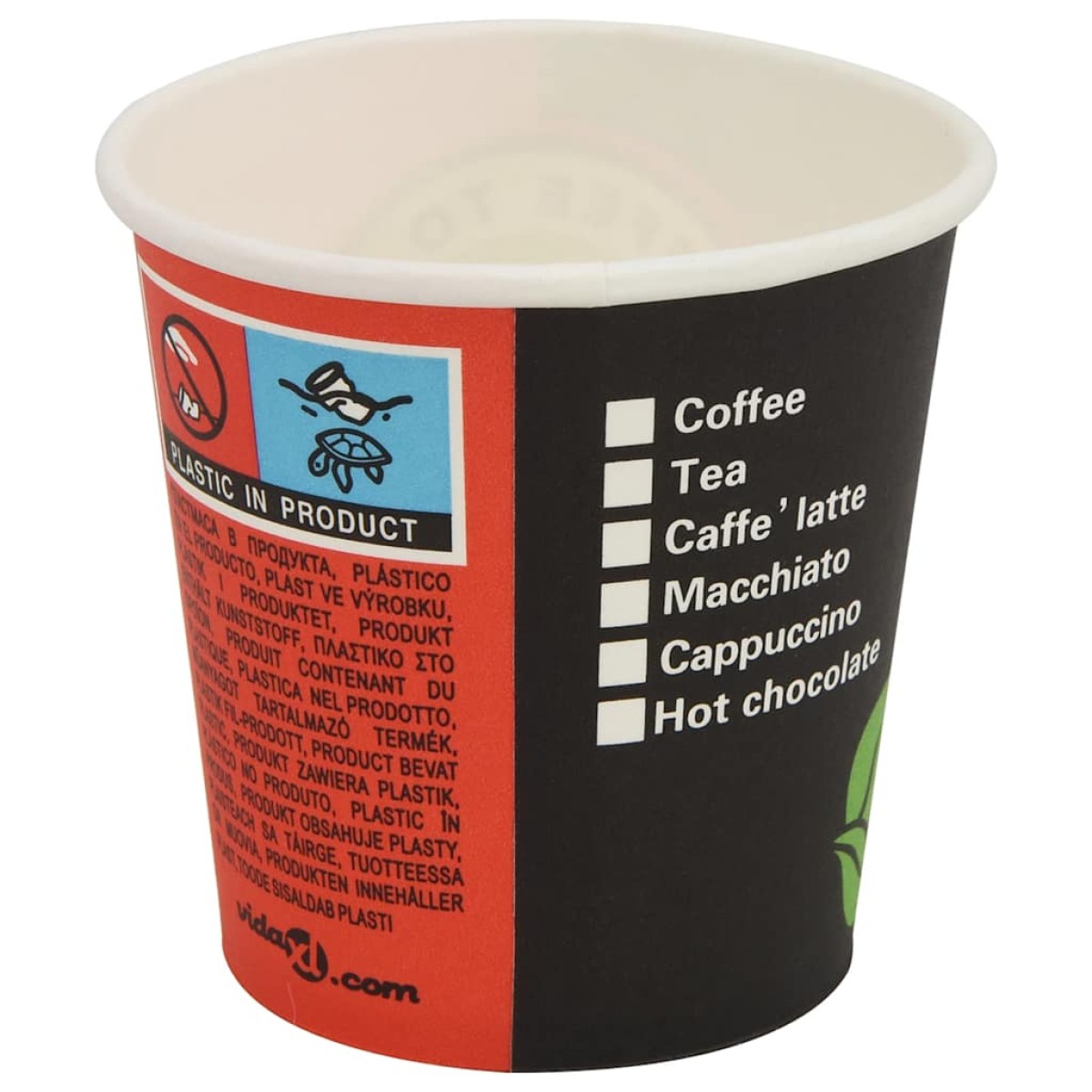 vidaXL Ποτήρια Καφέ μιας Χρήσης 1000 τεμ. 120 ml (4 oz) Χάρτινα
