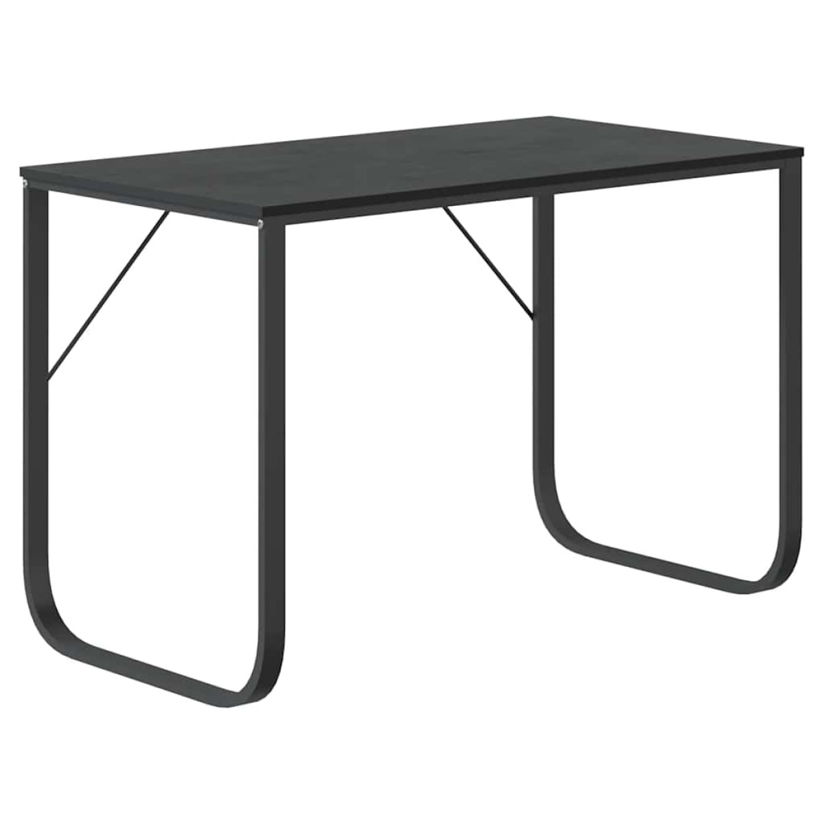 vidaXL Γραφείο Υπολογιστή Μαύρο 110 x 60 x 73 εκ. από Μοριοσανίδα
