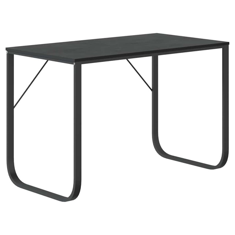 vidaXL Γραφείο Υπολογιστή Μαύρο 110 x 60 x 73 εκ. από Μοριοσανίδα