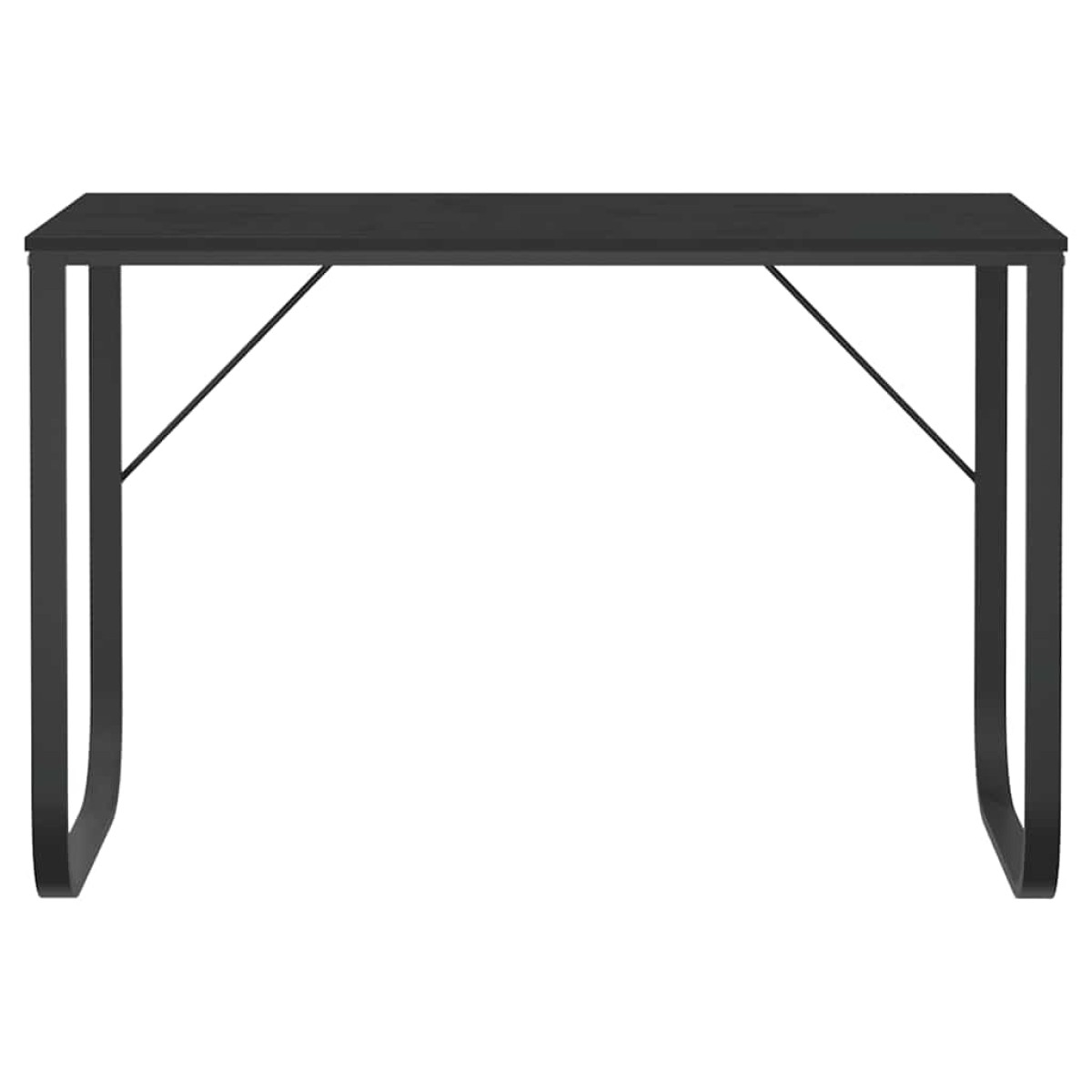 vidaXL Γραφείο Υπολογιστή Μαύρο 110 x 60 x 73 εκ. από Μοριοσανίδα