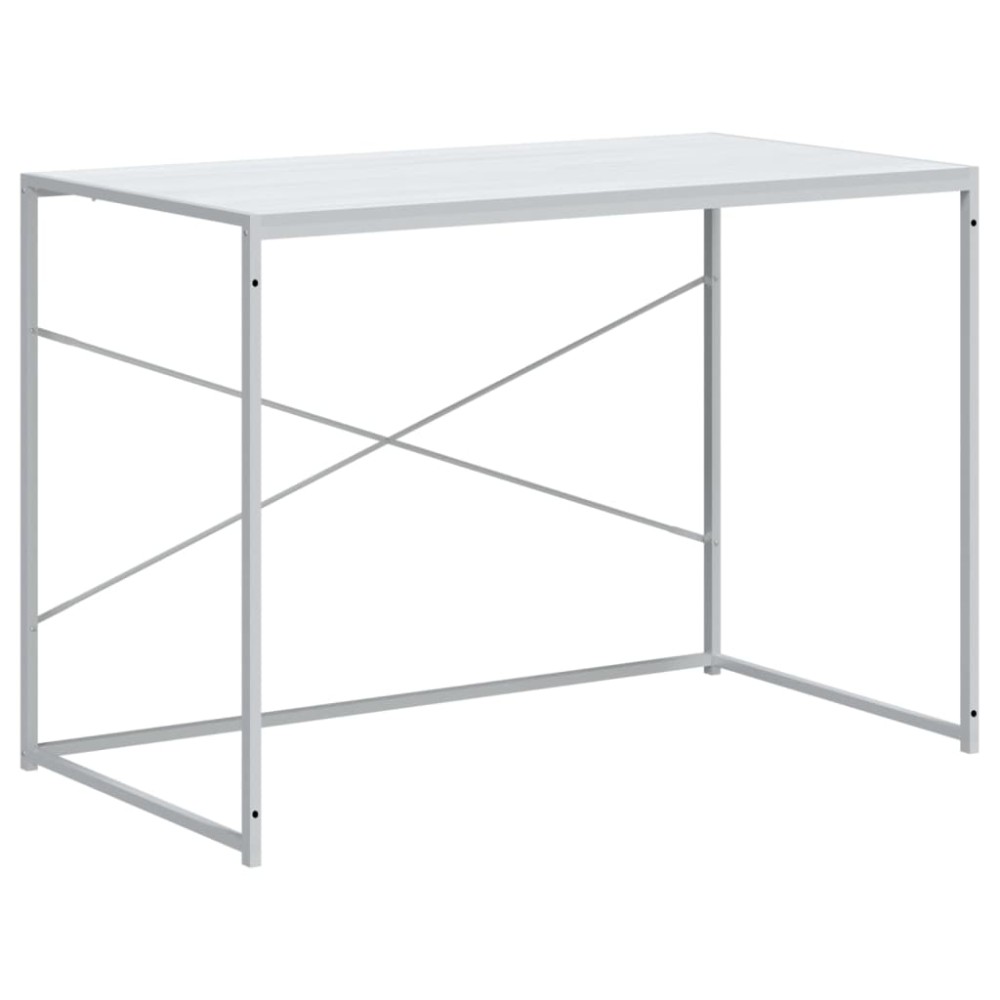 vidaXL Γραφείο Υπολογιστή Λευκό 110 x 60 x 70 εκ. από Επεξ. Ξύλο