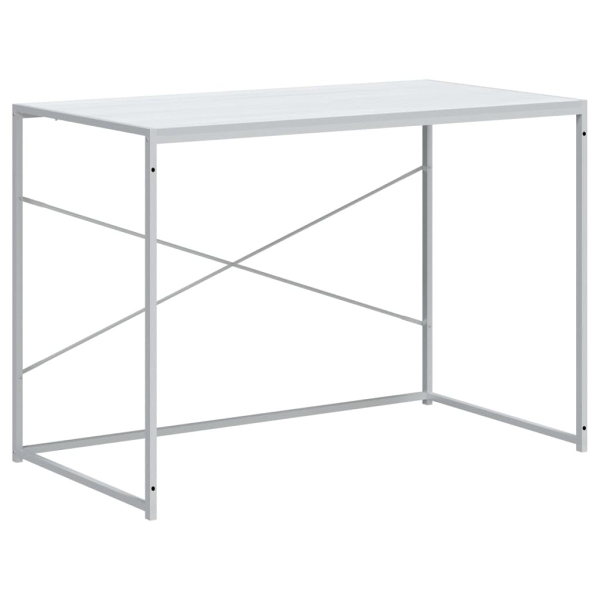 vidaXL Γραφείο Υπολογιστή Λευκό 110 x 60 x 70 εκ. από Μοριοσανίδα