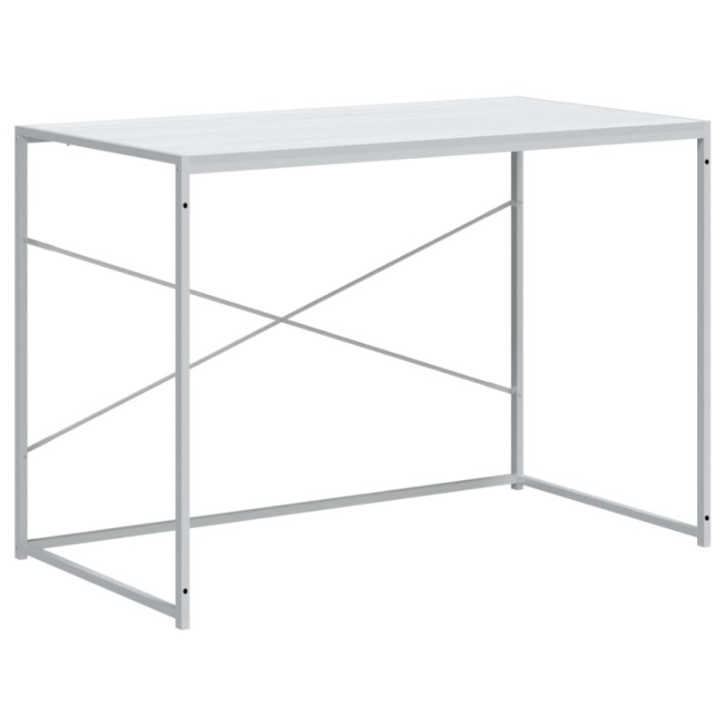 vidaXL Γραφείο Υπολογιστή Λευκό 110 x 60 x 70 εκ. από Επεξ. Ξύλο