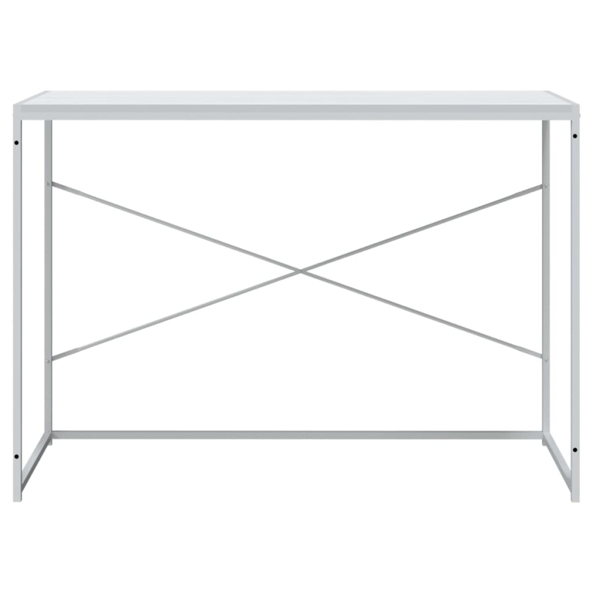 vidaXL Γραφείο Υπολογιστή Λευκό 110 x 60 x 70 εκ. από Μοριοσανίδα