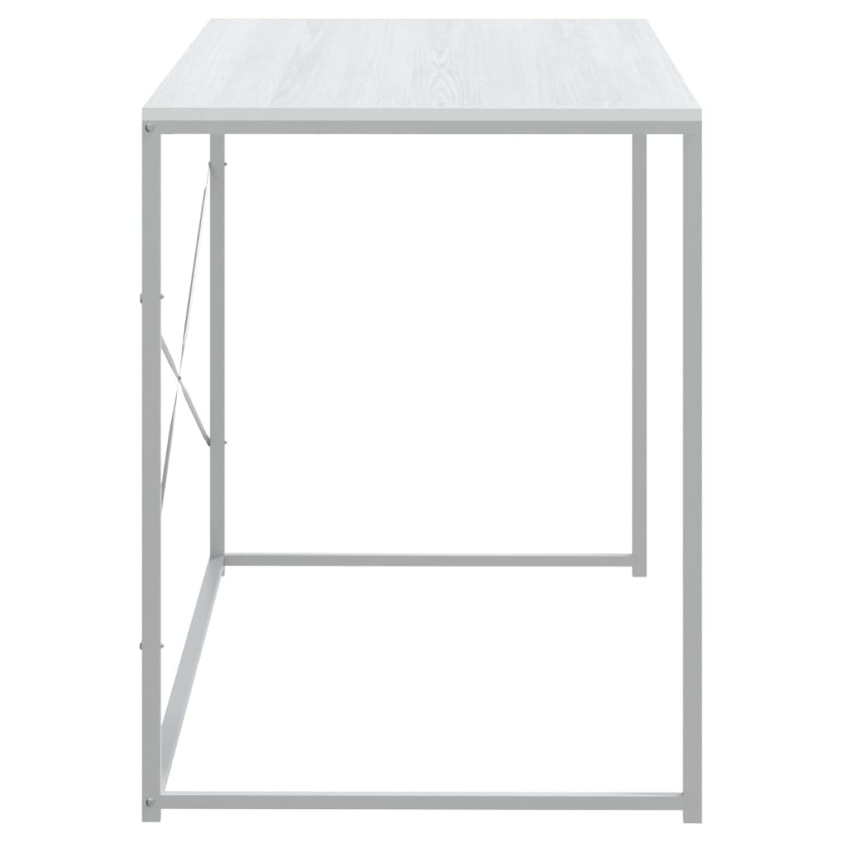 vidaXL Γραφείο Υπολογιστή Λευκό 110 x 60 x 70 εκ. από Μοριοσανίδα