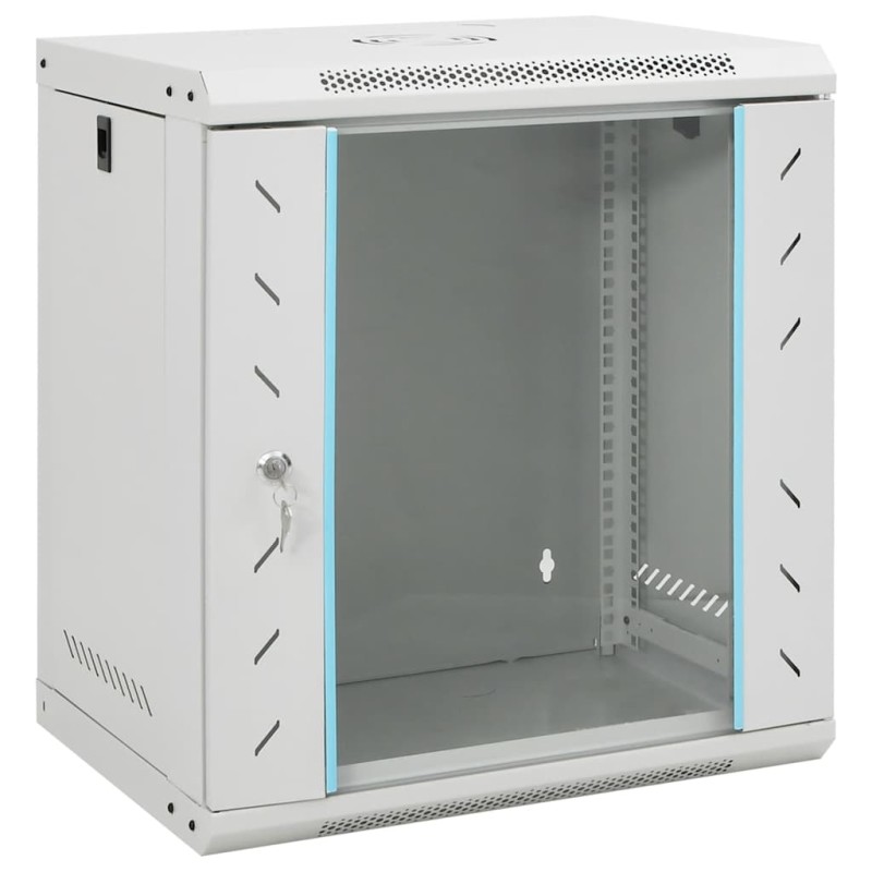 vidaXL Καμπίνα Δικτύου Επιτοίχια 12U 19'' IP20 53x40x60 εκ.