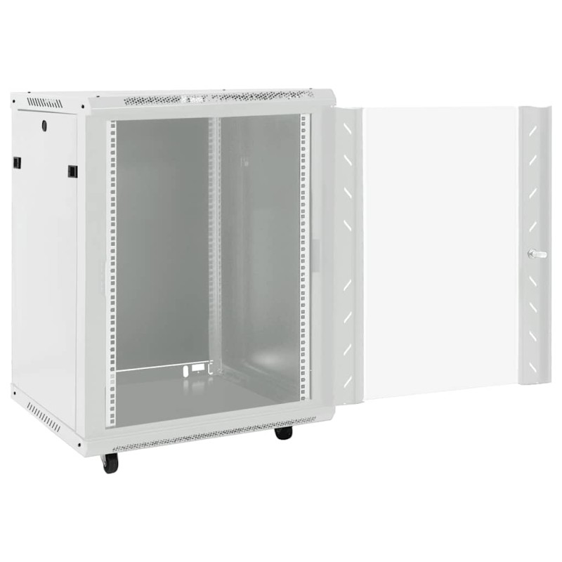 vidaXL Καμπίνα Δικτύου με Περιστ. Πόδια 15U 19" IP20 60x45x86 εκ.
