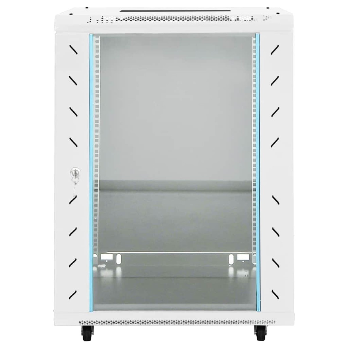 vidaXL Καμπίνα Δικτύου με Περιστ. Πόδια 15U 19" IP20 60x45x86 εκ.