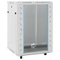 vidaXL Καμπίνα Δικτύου με Περιστ. Πόδια 15U 19" IP20 60x45x86 εκ.