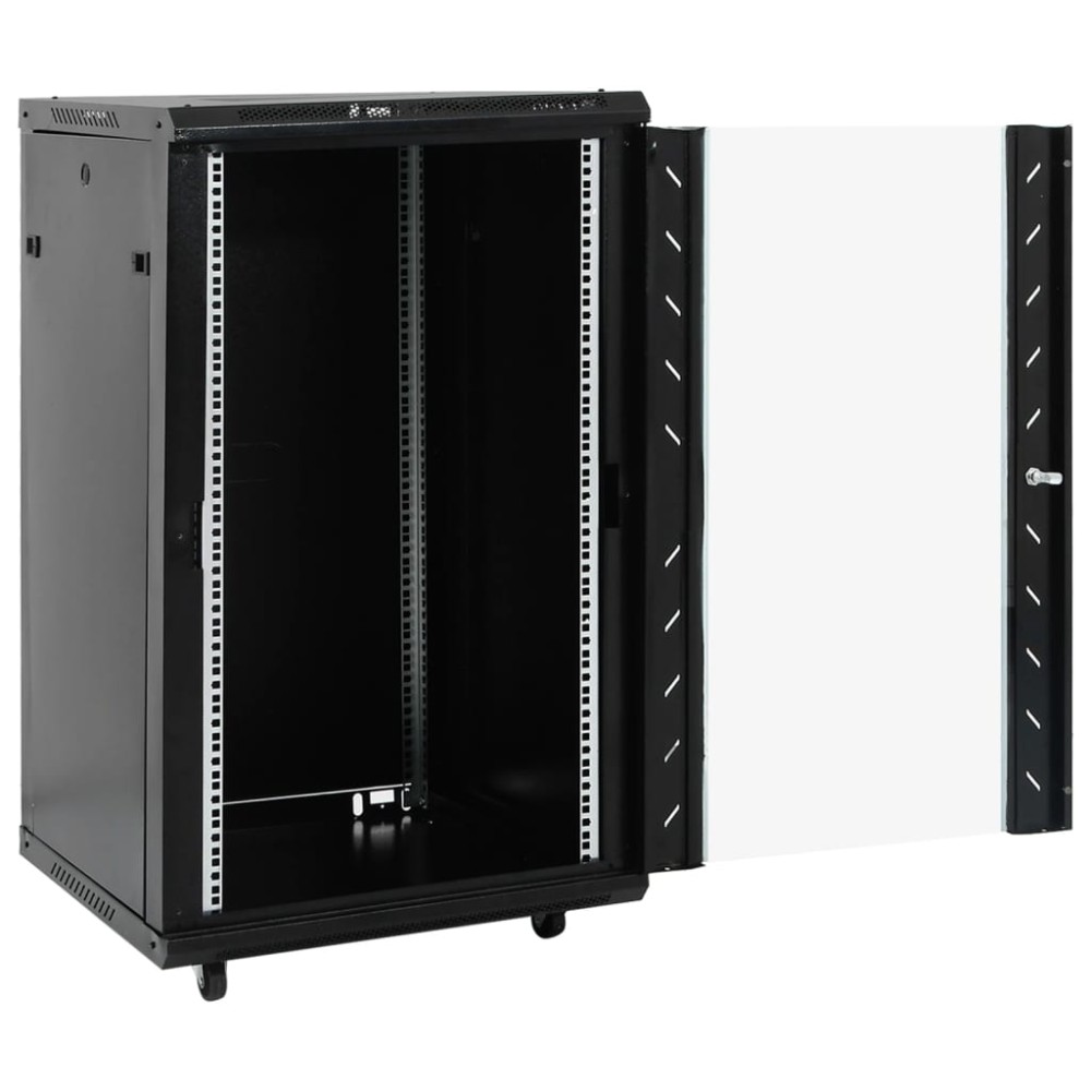 vidaXL Καμπίνα Δικτύου με Περιστ. Πόδια 18U 19" IP20 60x60x100 εκ.