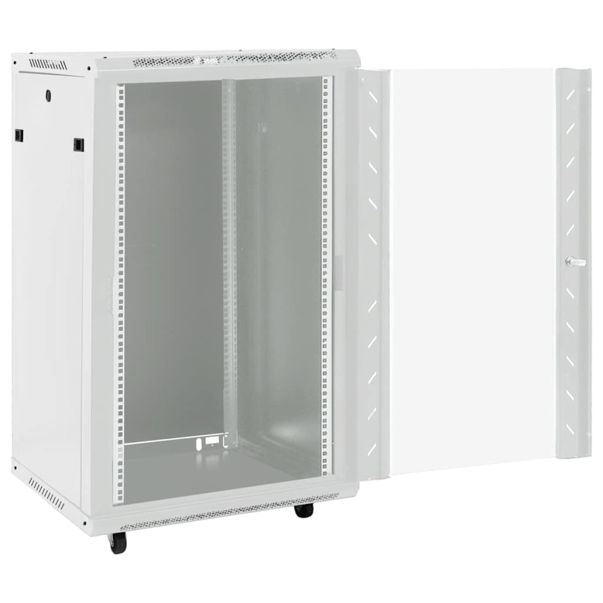 vidaXL Καμπίνα Δικτύου με Περιστ. Πόδια 18U 19" IP20 60x60x100 εκ.