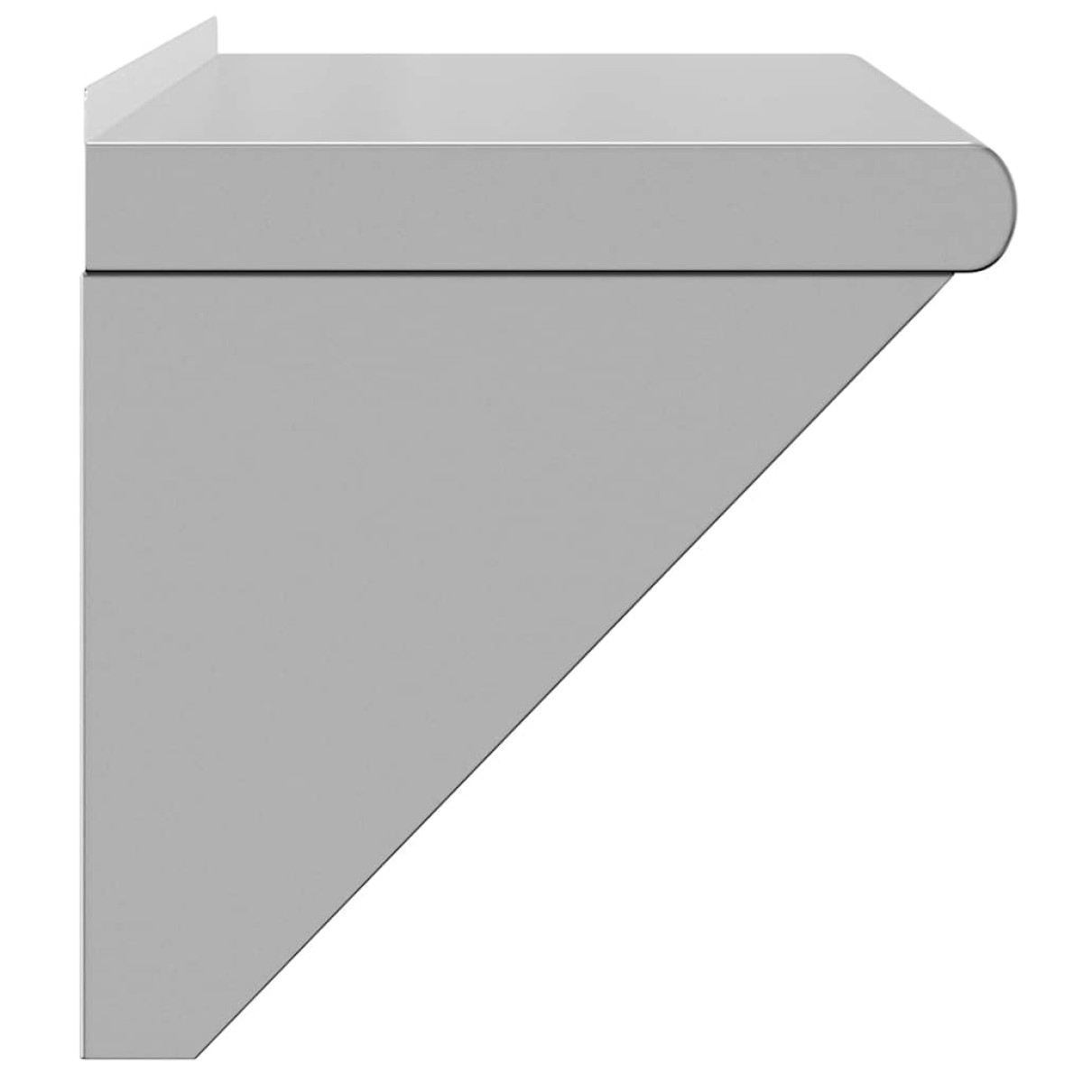 vidaXL Ράφι Τοίχου Ασημί 75x30x31 εκ. Ανοξείδωτο Ατσάλι