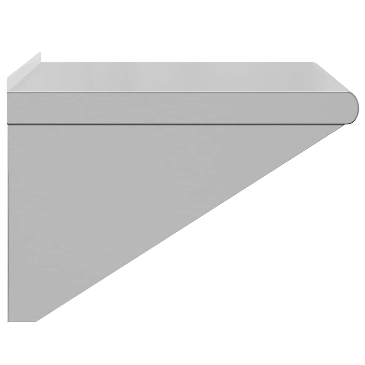vidaXL Ράφι Τοίχου Ασημί 50x45x31 εκ. Ανοξείδωτο Ατσάλι