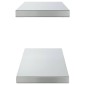 vidaXL Ράφια Τοίχου 2Τεμ. Ασημί 75x23,5 εκ. Ανοξείδωτο Ατσάλι