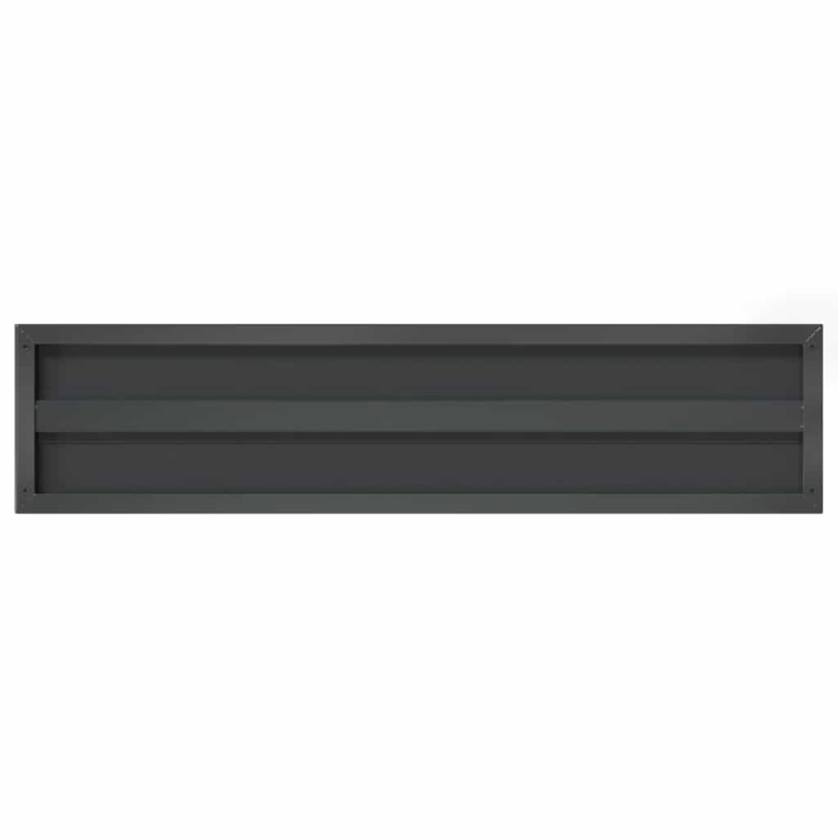 vidaXL Ράφια Τοίχου 2 τεμ. Μαύρο 100x23,5 εκ. Ανοξείδωτο Ατσάλι