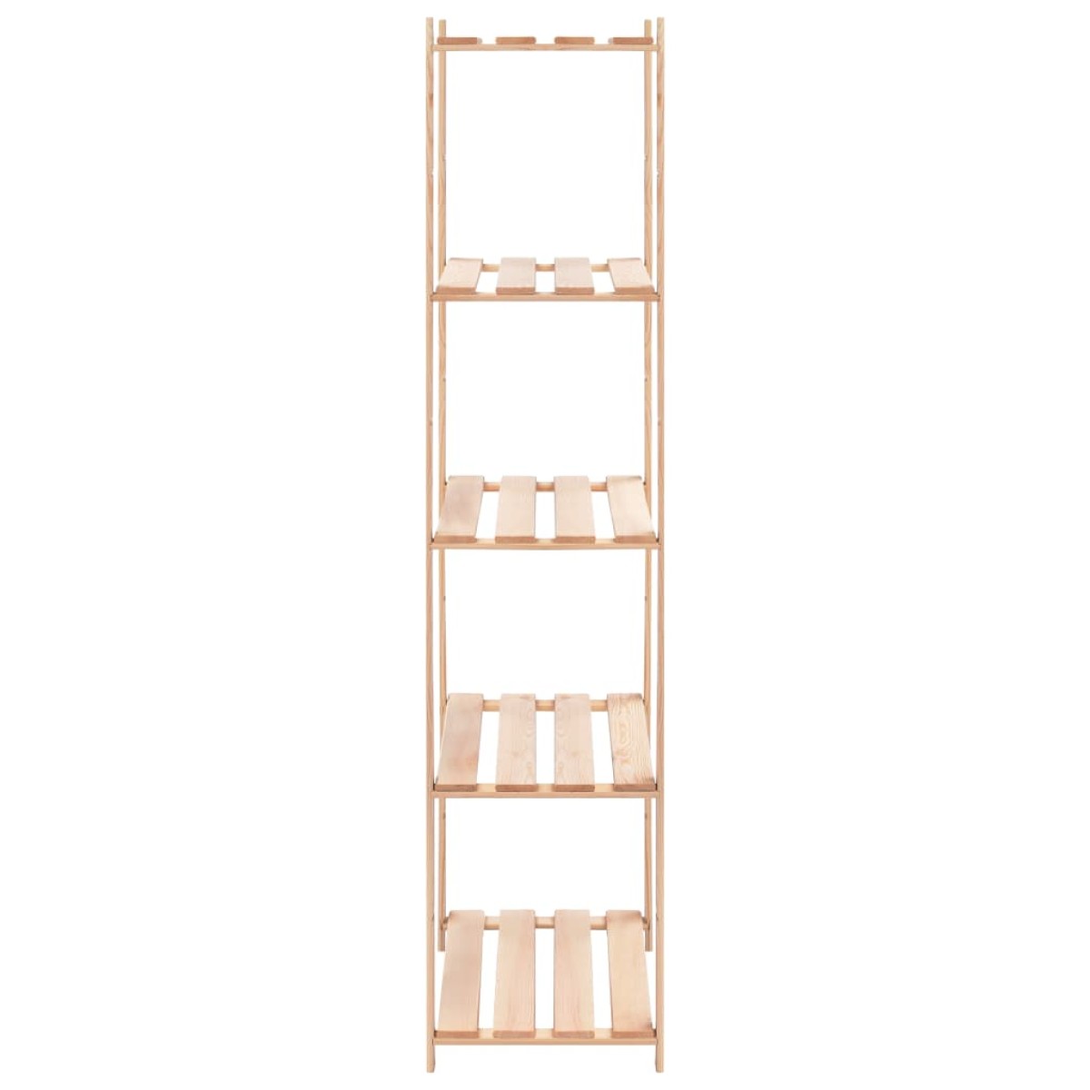 vidaXL Ραφιέρες 5 Επιπέδων 2 τεμ 250 κ 80x38x170 εκ Μασίφ Ξύλο Πεύκου