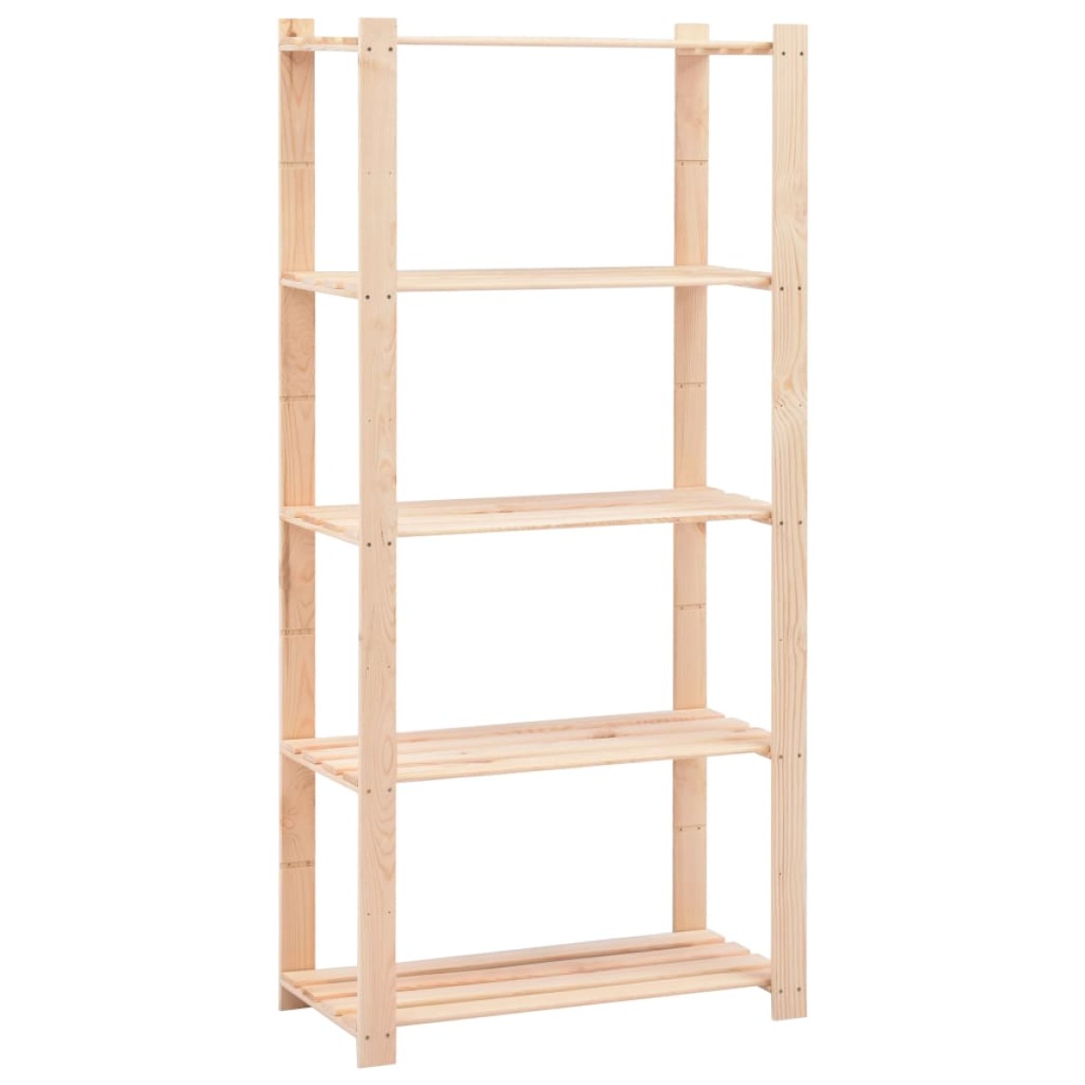 vidaXL Ραφιέρες 5 Επιπέδων 5 τεμ 250 κ 80x38x170 εκ Μασίφ Ξύλο Πεύκου