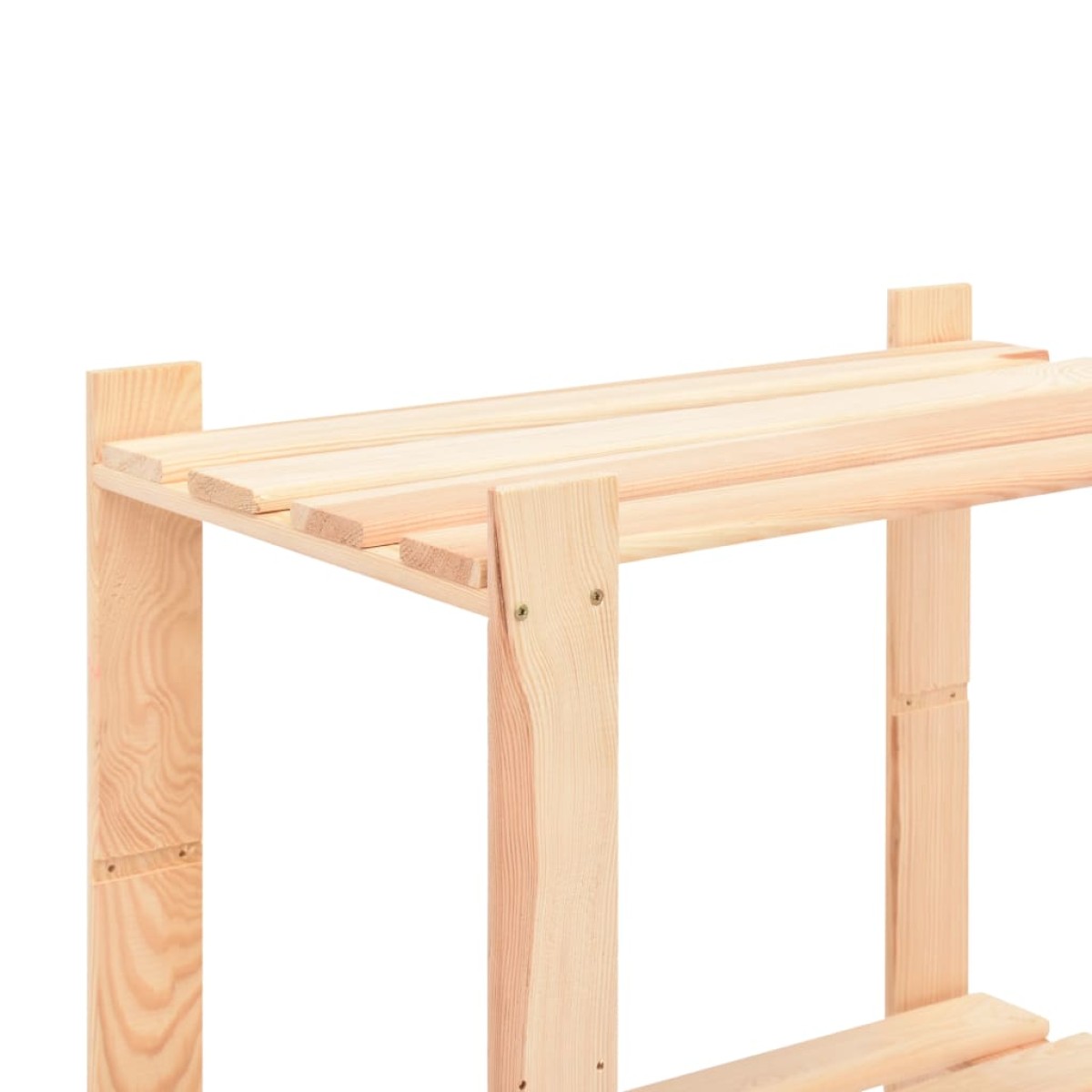 vidaXL Ραφιέρες 5 Επιπέδων 5 τεμ 250 κ 80x38x170 εκ Μασίφ Ξύλο Πεύκου