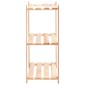 vidaXL Ραφιέρες 3 Επιπέδων 5 τεμ 150 κ. 60x38x90 εκ. Μασίφ Ξύλο Πεύκου