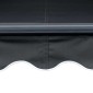 vidaXL Τέντα Συρόμενη Χειροκίνητη με LED Ανθρακί 300 x 250 εκ.