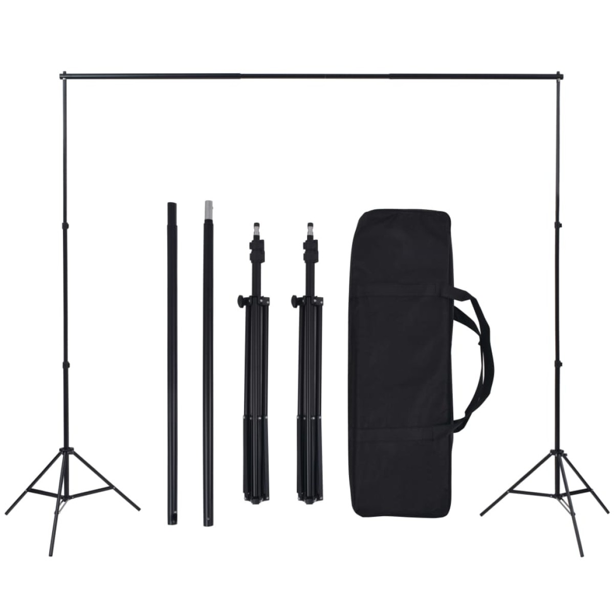 vidaXL Κιτ Φωτισμού Φωτογραφικού Στούντιο με Softbox και Φόντα