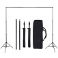 vidaXL Κιτ Φωτισμού Φωτογραφικού Στούντιο με Softbox και Φόντα
