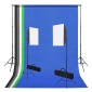 vidaXL Κιτ Φωτισμού Φωτογραφικού Στούντιο με Softbox και Φόντα