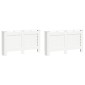 vidaXL Καλύμματα Καλοριφέρ 2 τεμ. Λευκά 152 x 19 x 81,5 εκ. από MDF