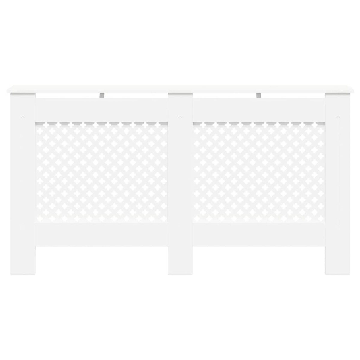 vidaXL Καλύμματα Καλοριφέρ 2 τεμ. Λευκά 152 x 19 x 81,5 εκ. από MDF