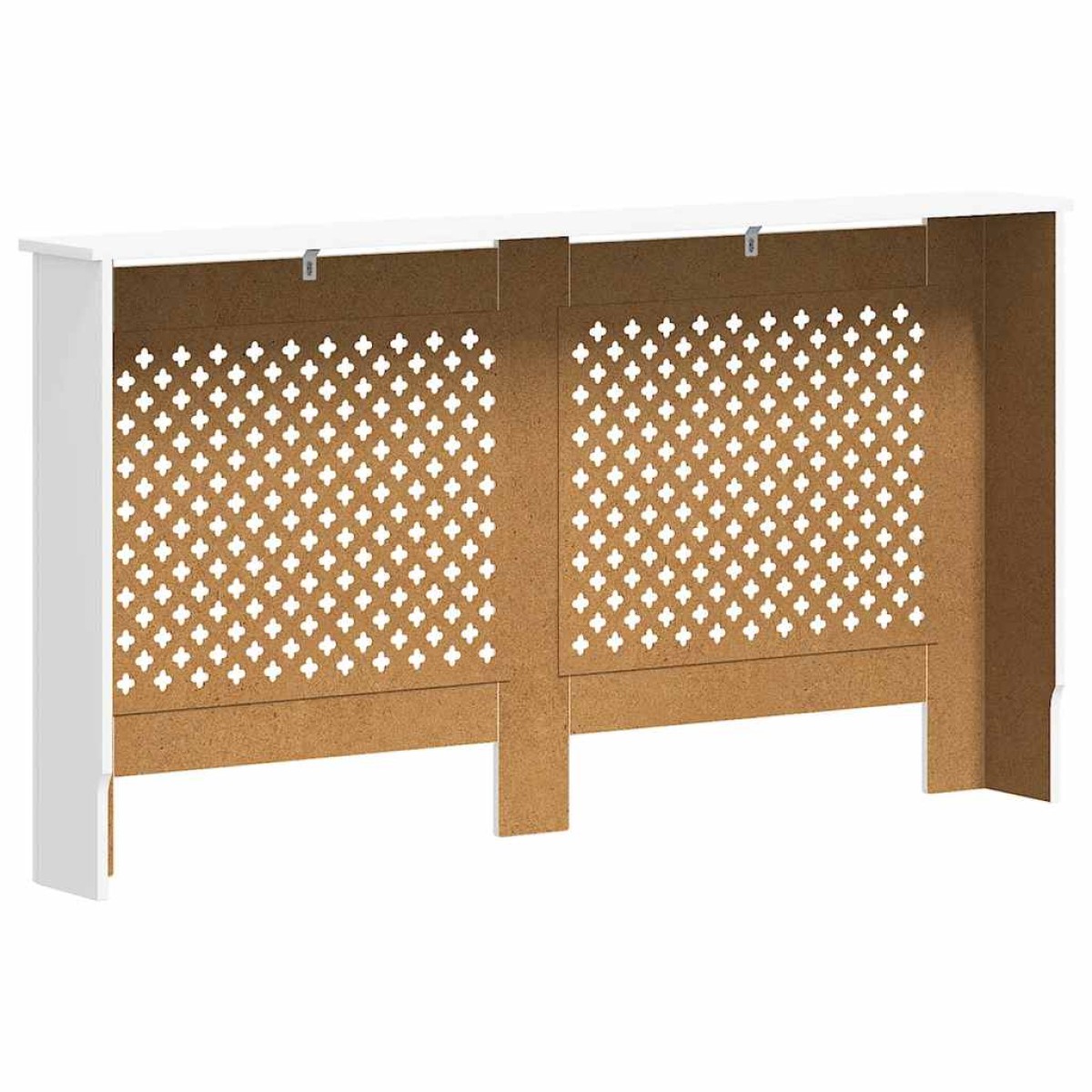 vidaXL Καλύμματα Καλοριφέρ 2 τεμ. Λευκά 152 x 19 x 81,5 εκ. από MDF