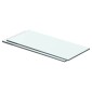 vidaXL Ράφια Πάνελ 2 τεμ. Διάφανα 40 x 12 εκ. Γυάλινα