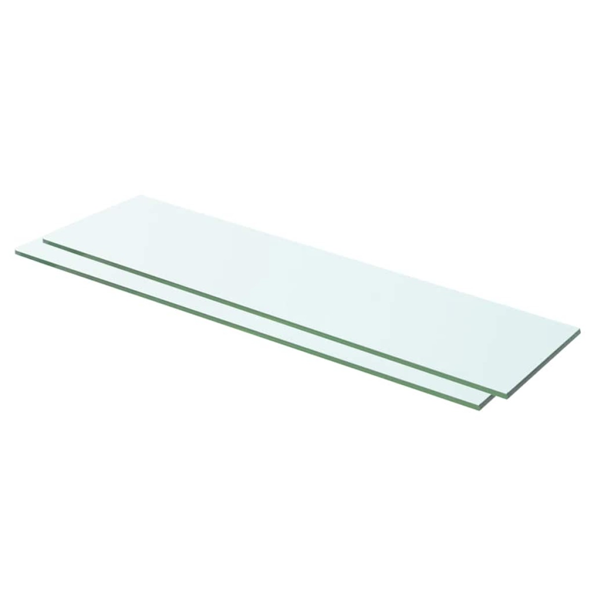 vidaXL Ράφια Πάνελ 2 τεμ. Διάφανα 60 x 12 εκ. Γυάλινα